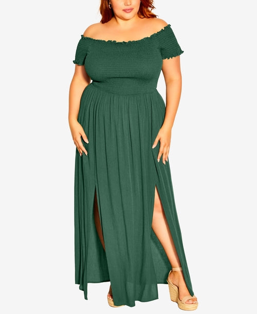 City Chic Trendy Plus Size Summer Passion Maxi Dress