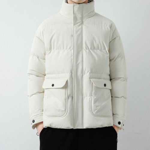 Mens Houndstooth Puffer Jacket
