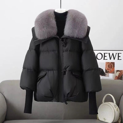 Puffer Jacket With Fur