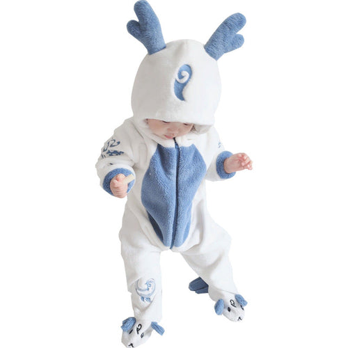 CuddleCub™ – Animal Ear Baby Jumpsuit for Autumn